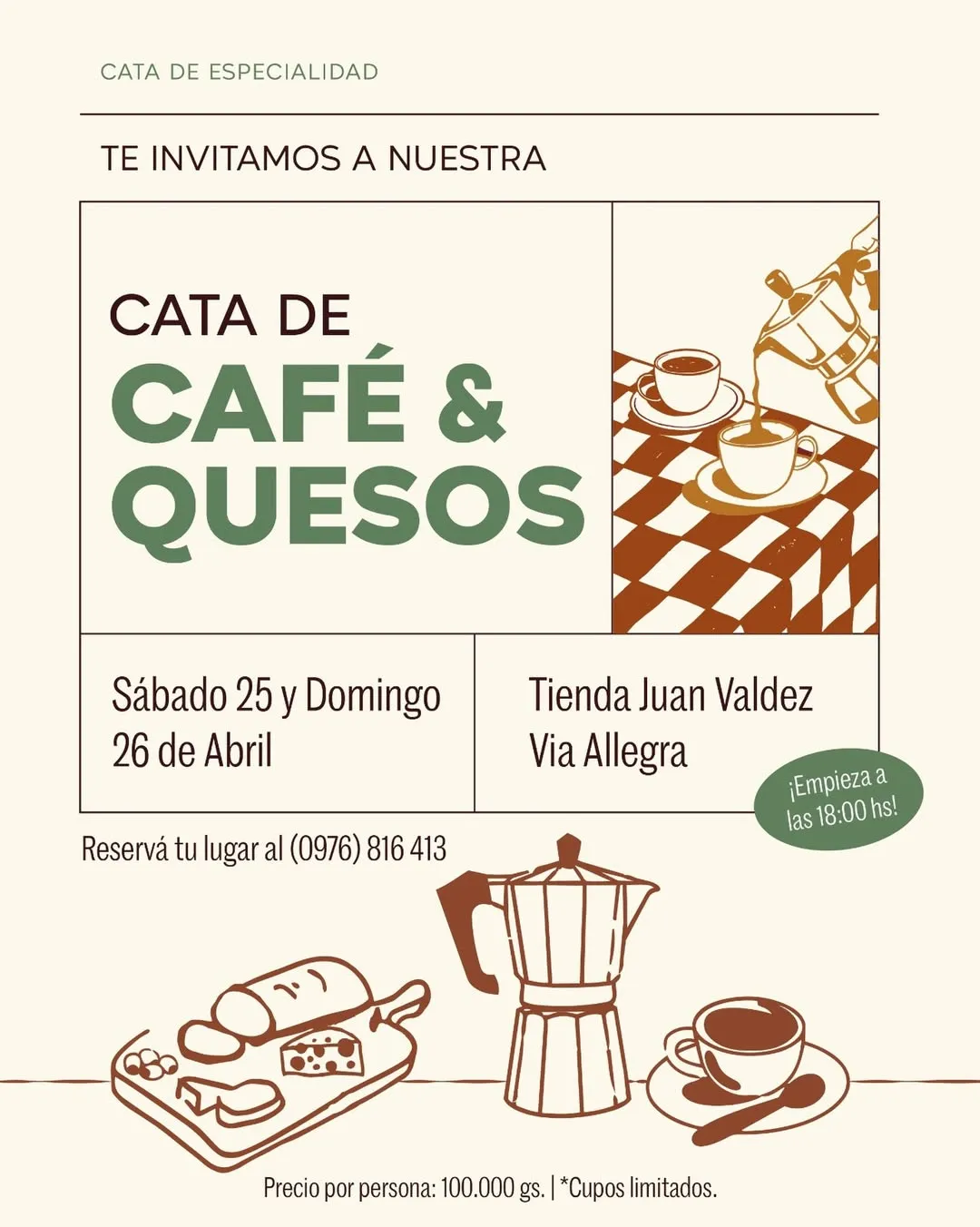 Fondo CATA DE CAFES Y QUESOS