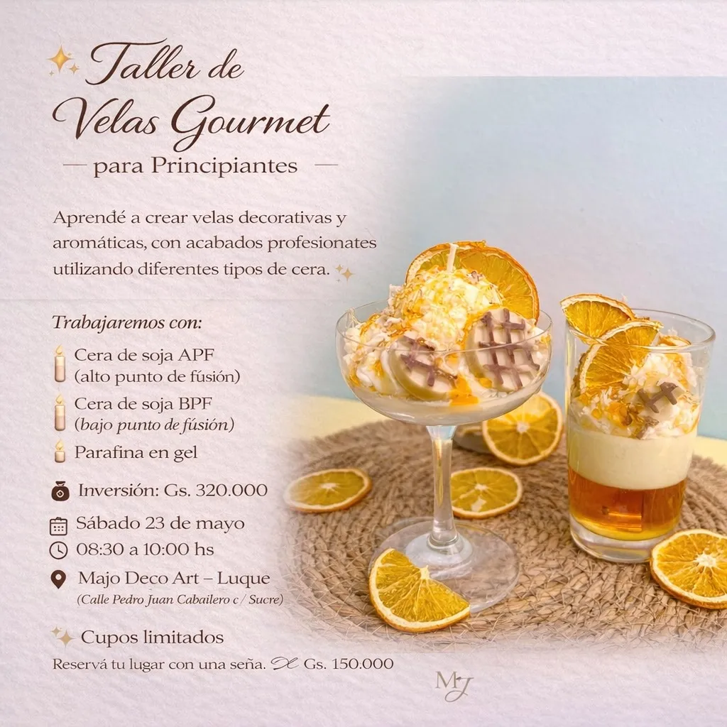Portada TALLER DE VELAS GOURMET
