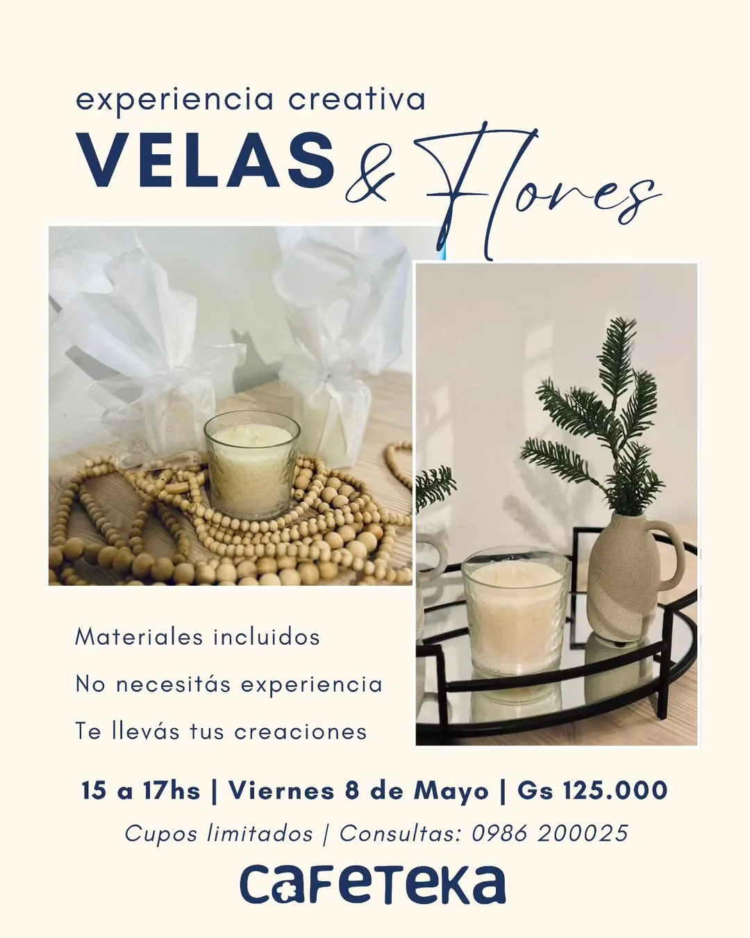 Fondo VELAS Y FLORES