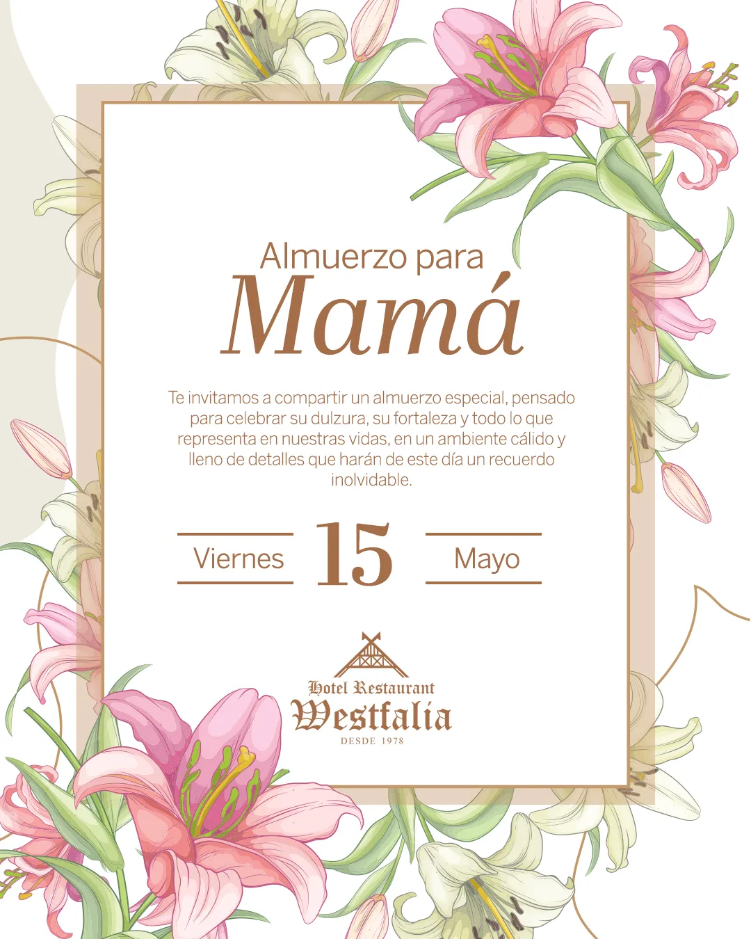 Fondo ALMUERZO PARA MAMA  WESTFALIA