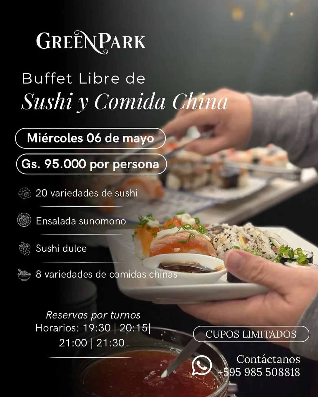 Portada BUFFET LIBRE DE SUSHI Y COMIDA CHINA