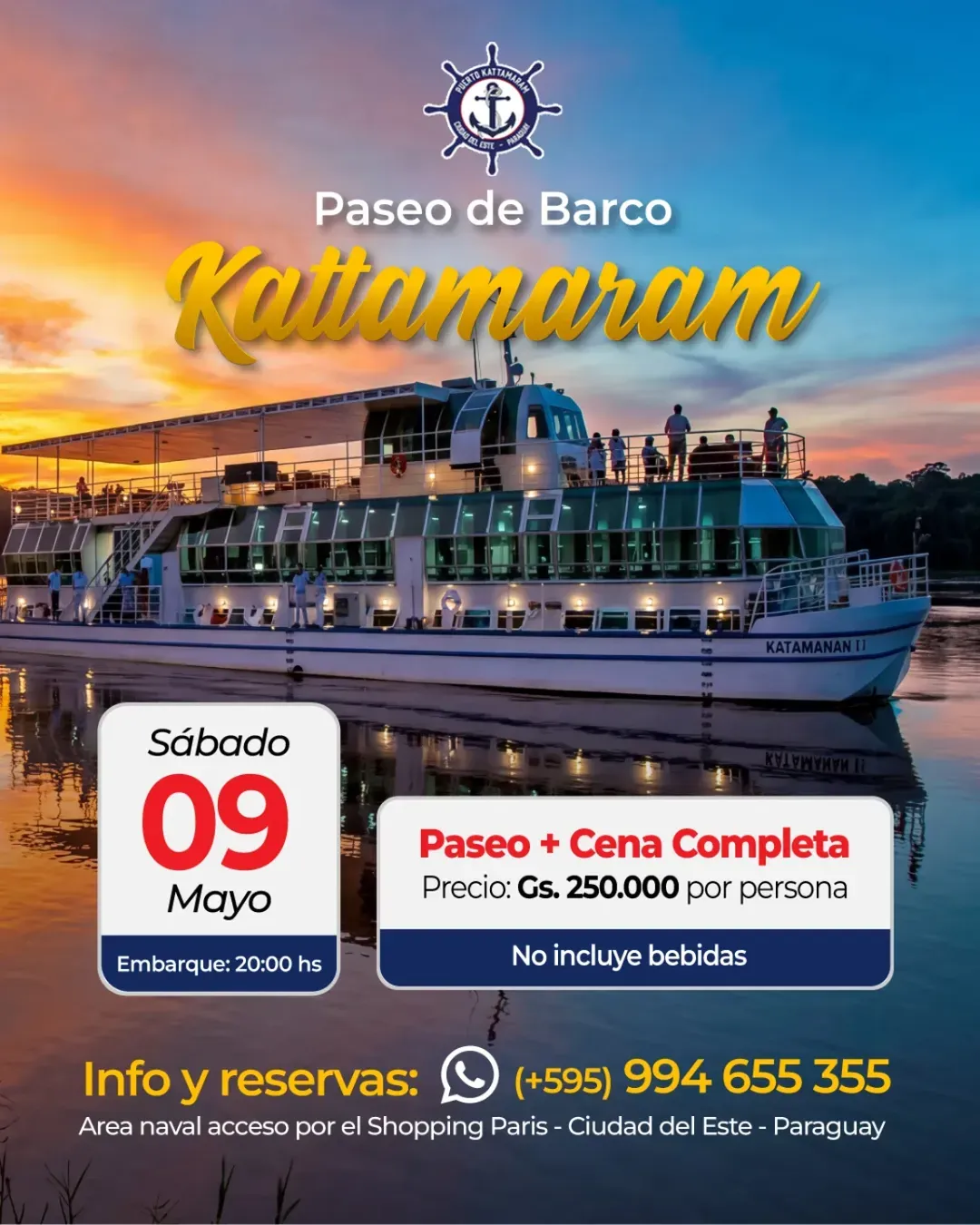Portada PASEO NOCTURNO EN EL BARCO KATTAMARAM
