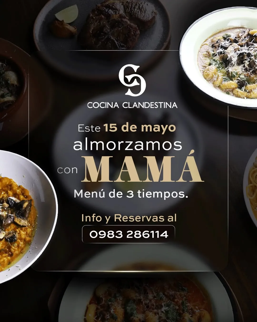 Fondo ALMORZAMOS CON MAMA EN COCINA CLANDESTINA