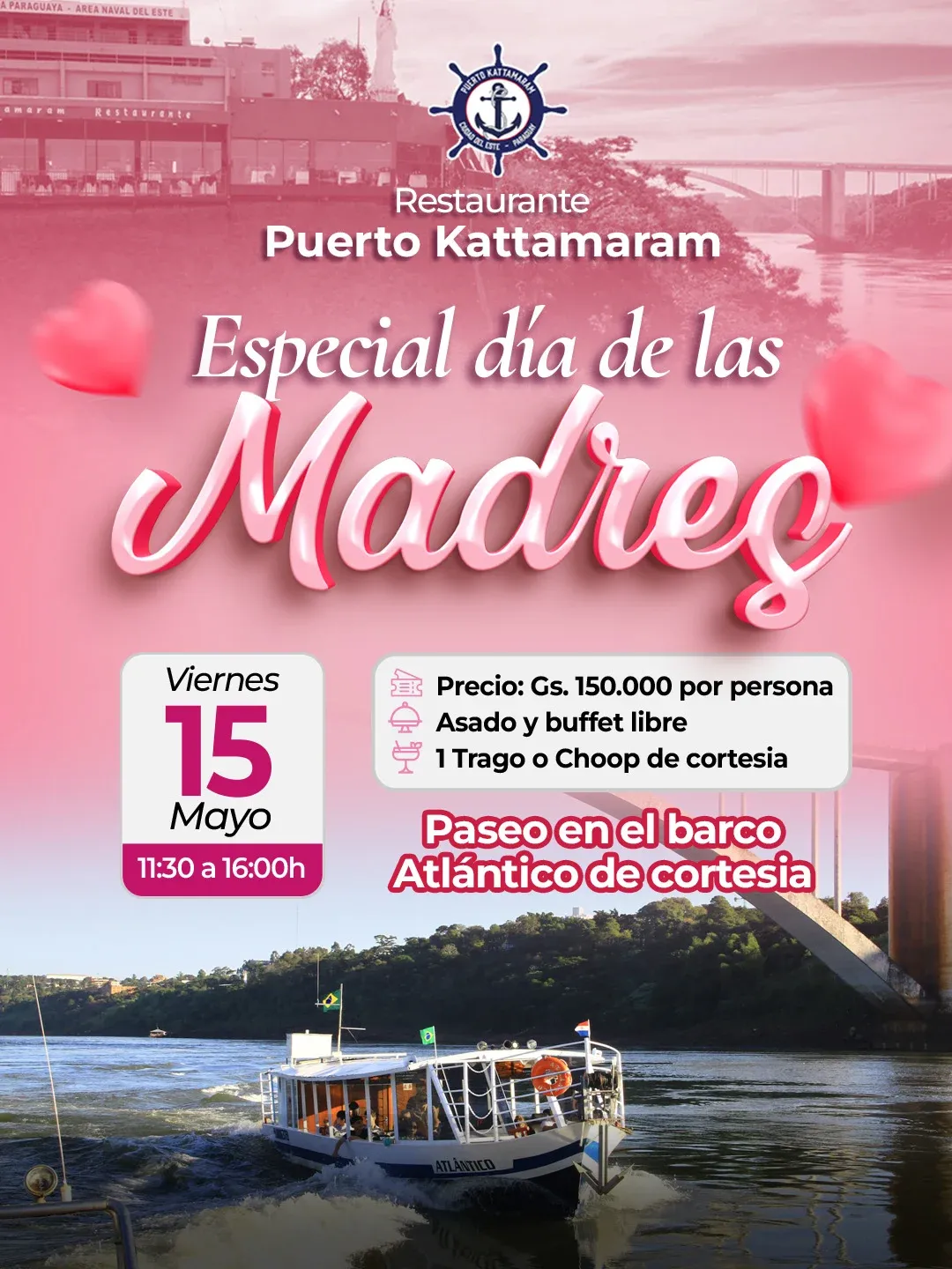 Fondo ESPECIAL DIA DE LAS MADRES EN EL KATTAMARAM