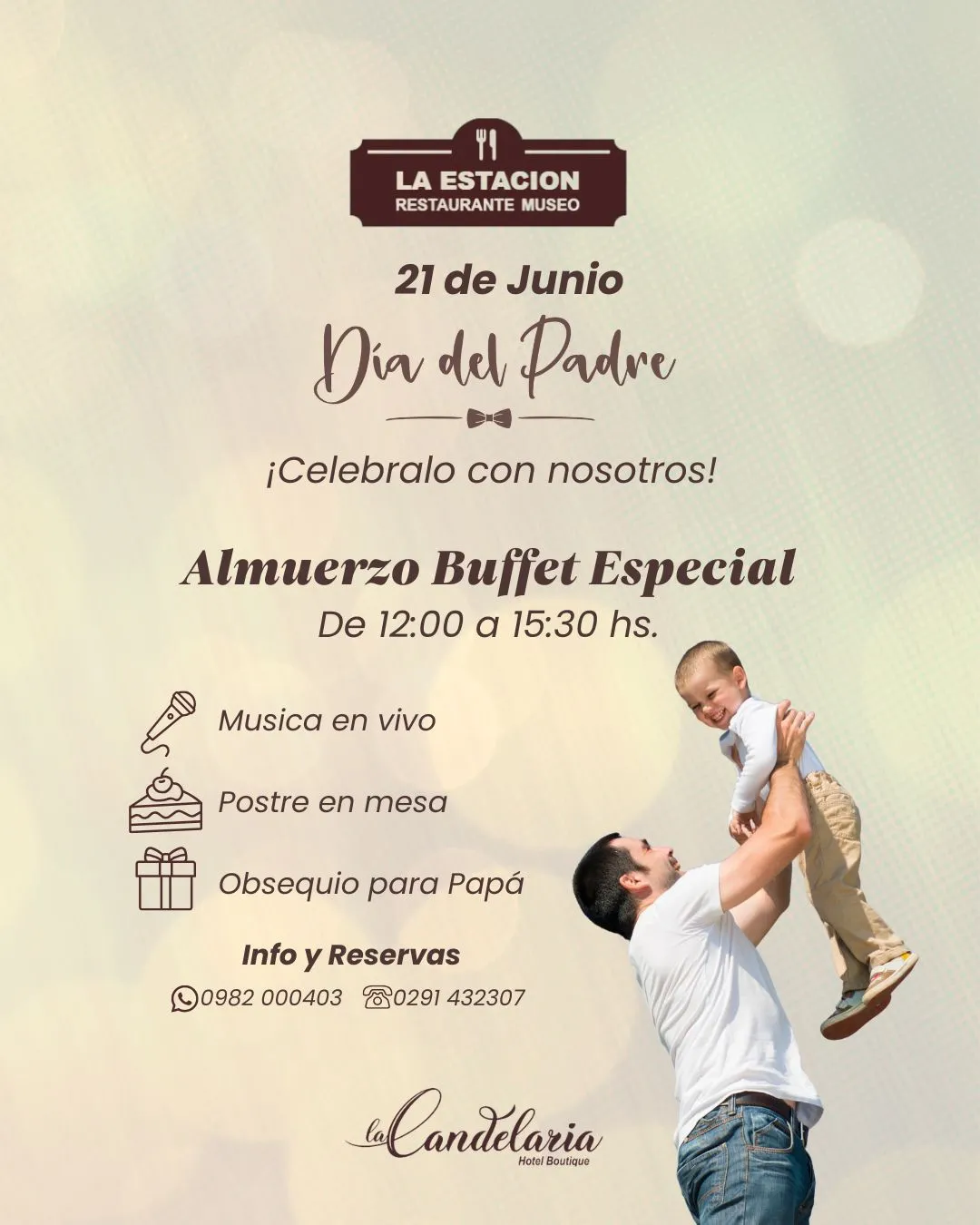 Fondo DIA DEL PADRE  LA ESTACION RESTAURANTE