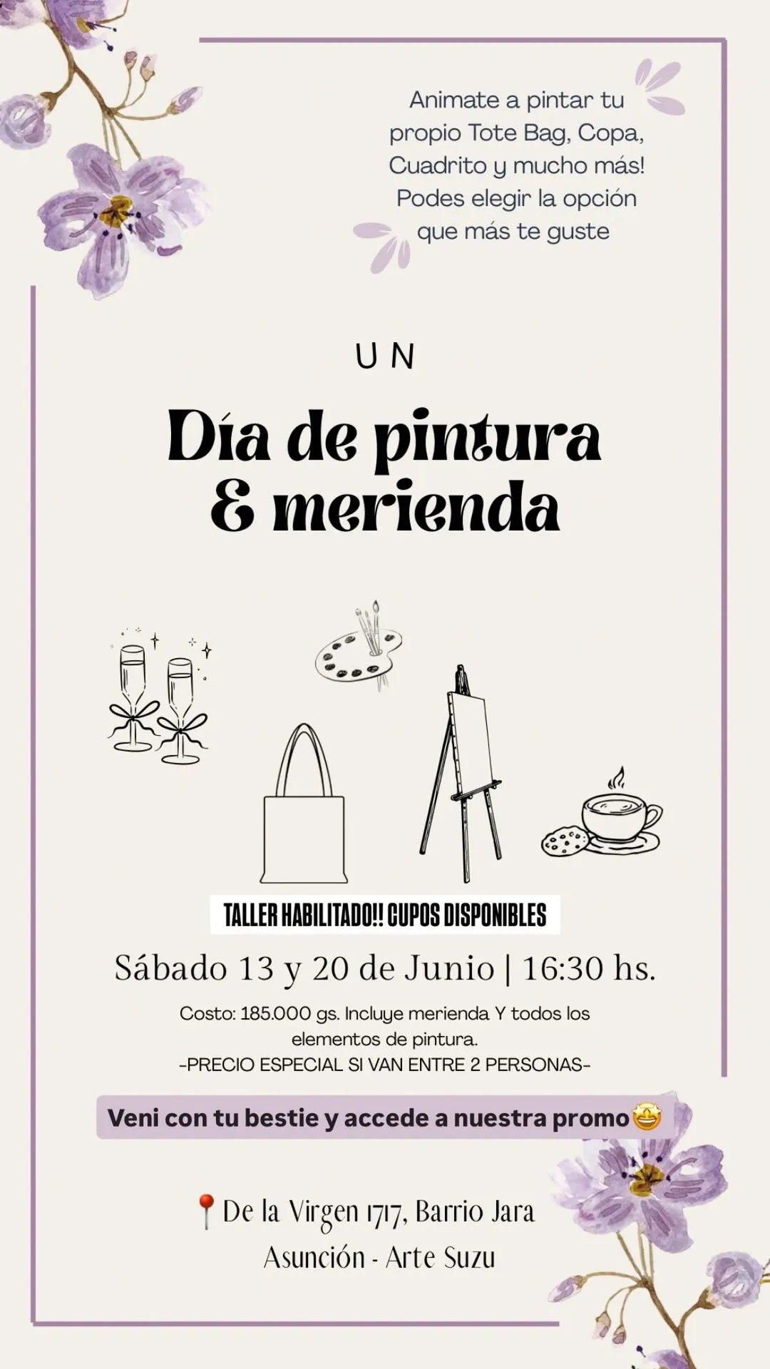 Fondo DIA DE PINTURA & MERIENDA