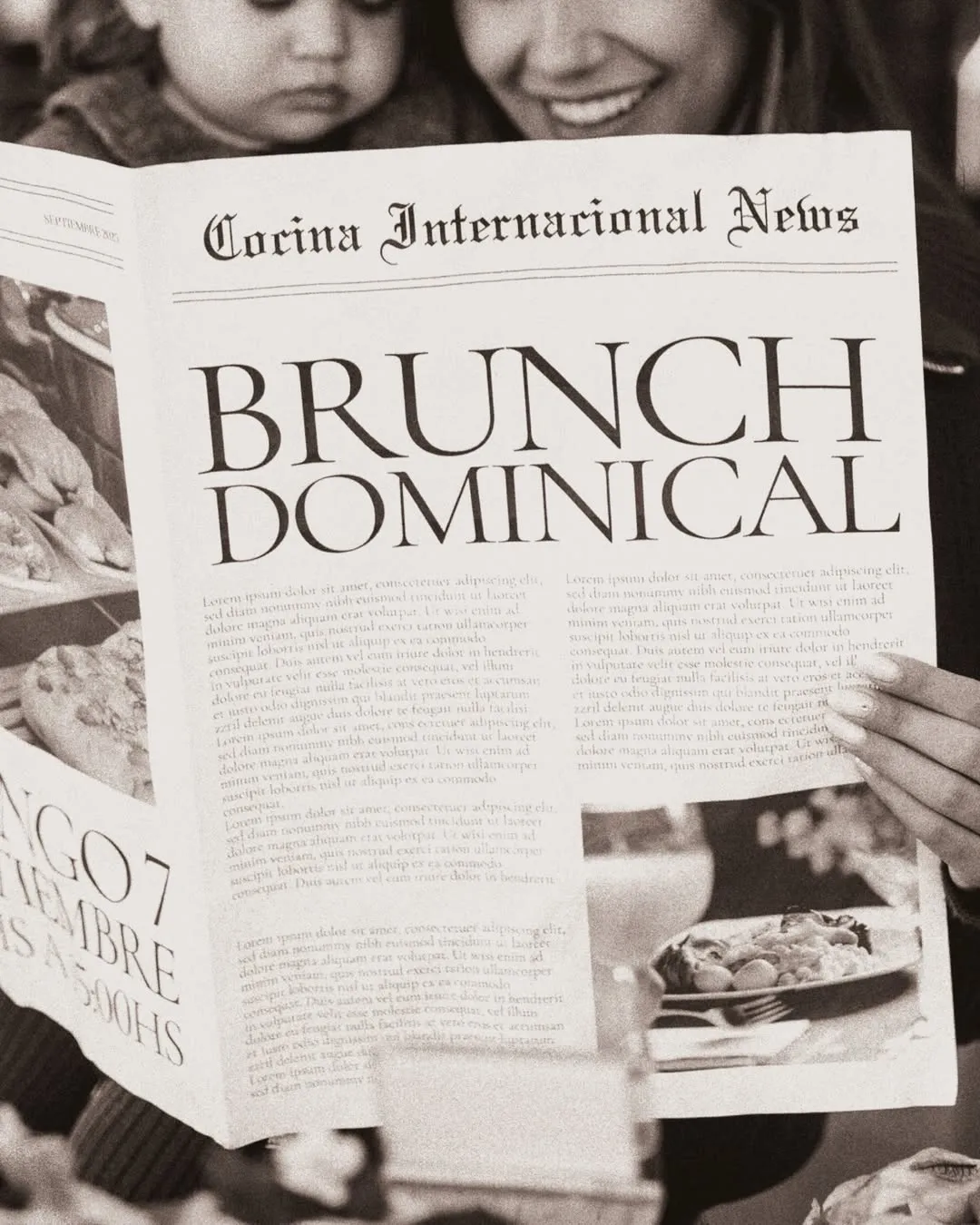 Fondo CALENDARIO DE BRUNCH DOMINICAL