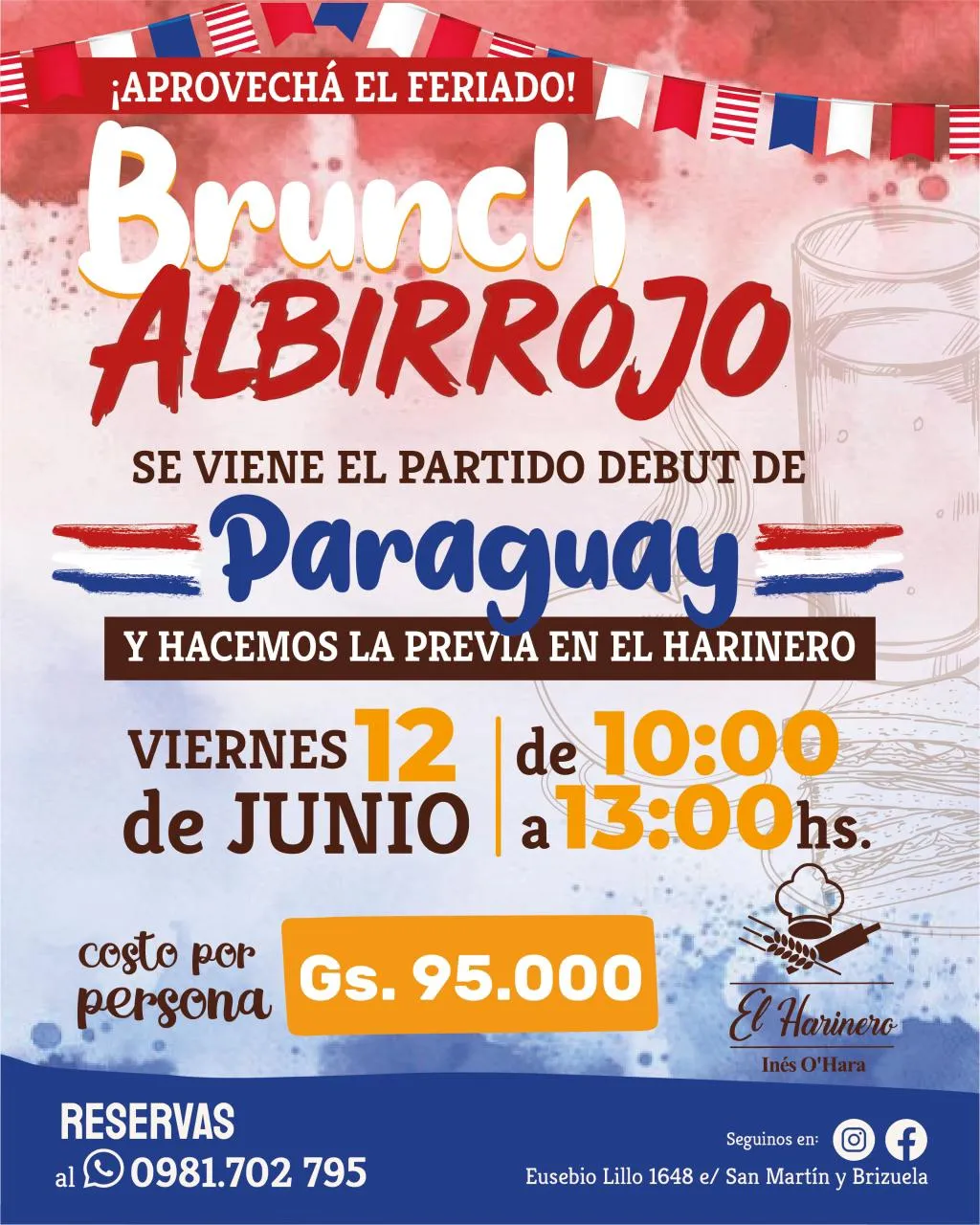 Fondo BRUNCH ALBIRROJO