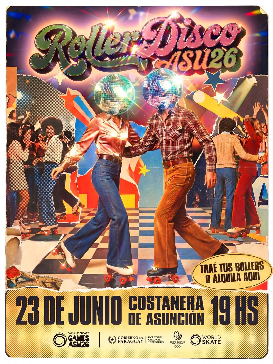 Fondo ROLLER DISCO ASU26