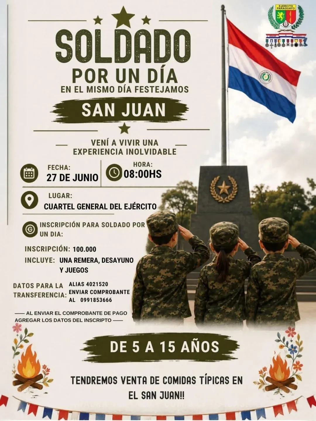 Fondo SAN JUAN Y SOLDADO POR UN DIA EN EL COMANDO DEL EJERCITO