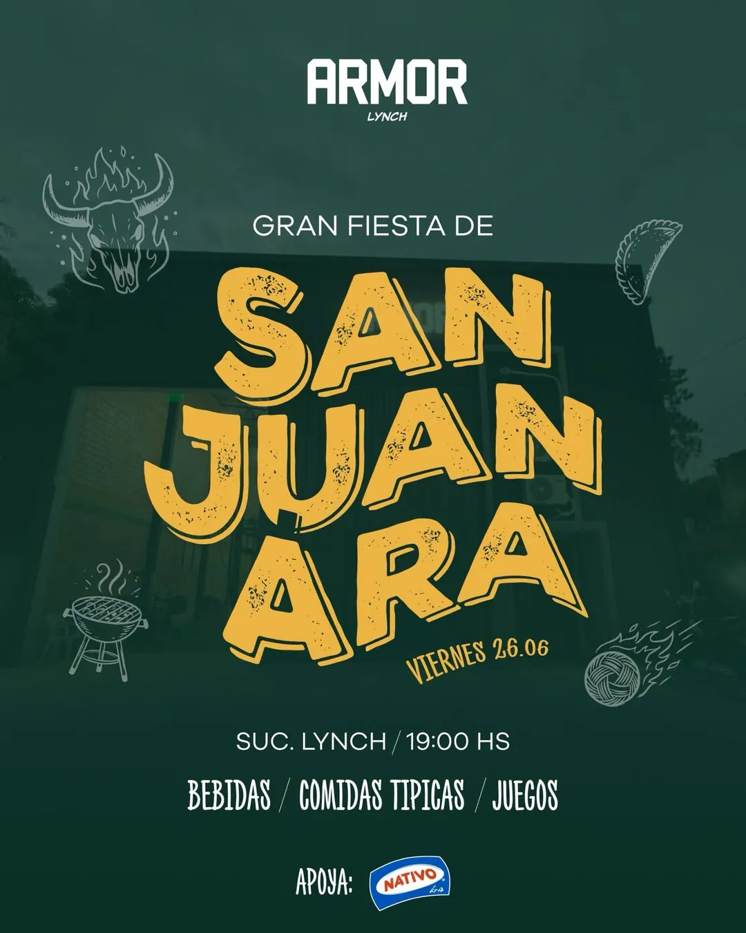 Fondo FIESTA DE SAN JUAN EN ARMOR LYNCH