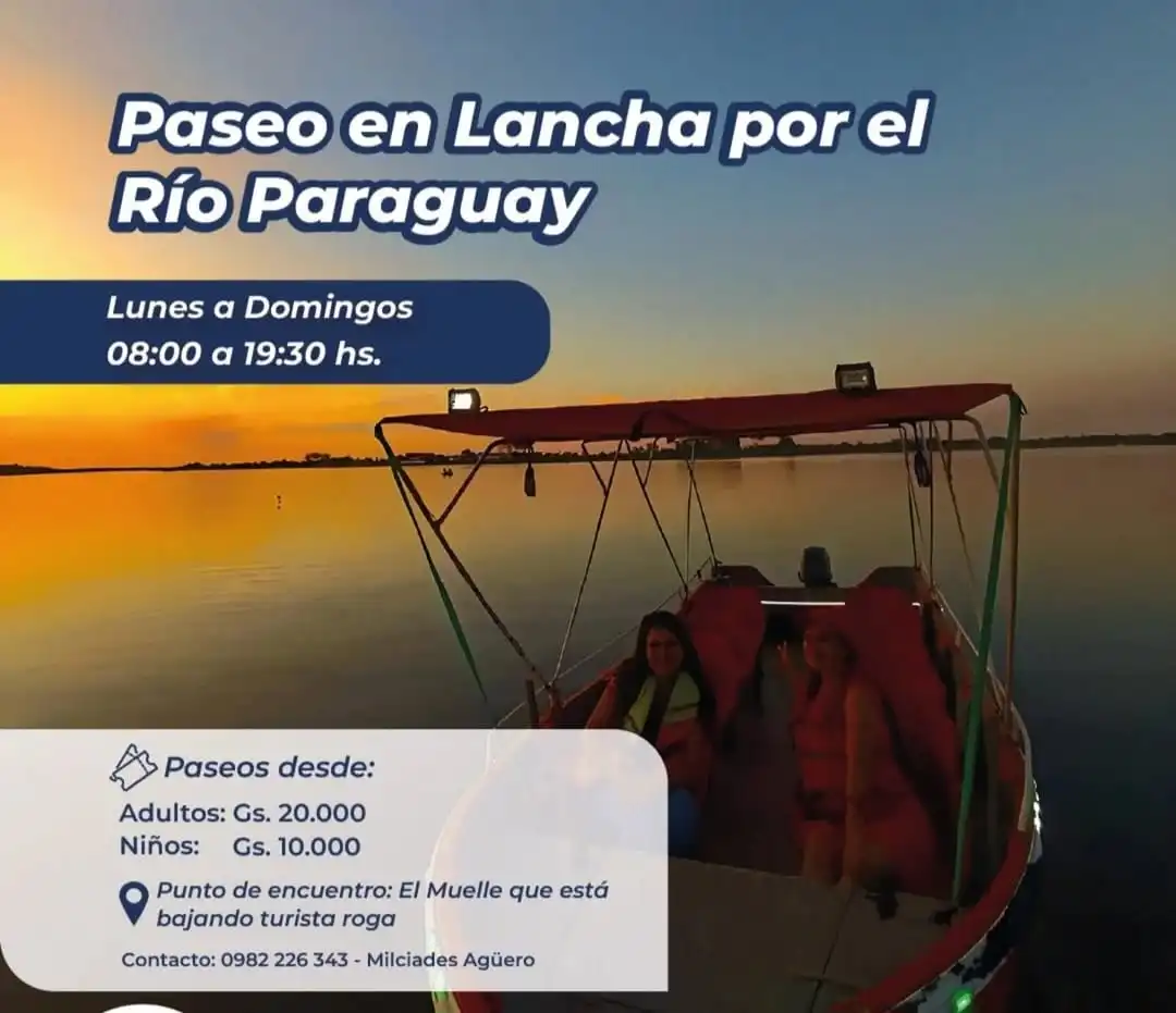 Fondo PASEO EN LANCHA POR EL RIO PARAGUAY
